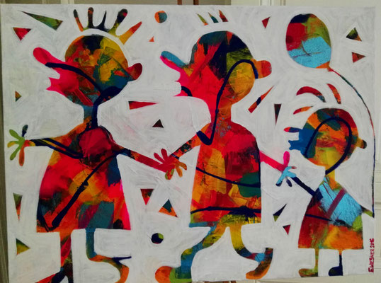 Serie: "Me & You", Acryl -eigene Maltechnik, SOLD