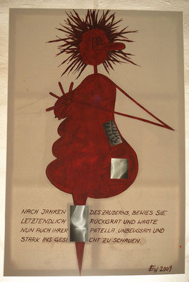 Serie: "Nude in Nonsene", Röntgenbilder mit Text