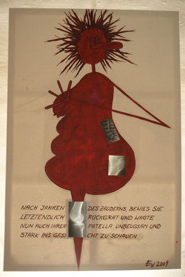 Serie: "Nude in Nonsene", Röntgenbilder mit Text, SOLD