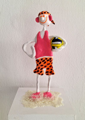 Serie "Summerfeeling", Fymo, Acryl - Beachball, 2025