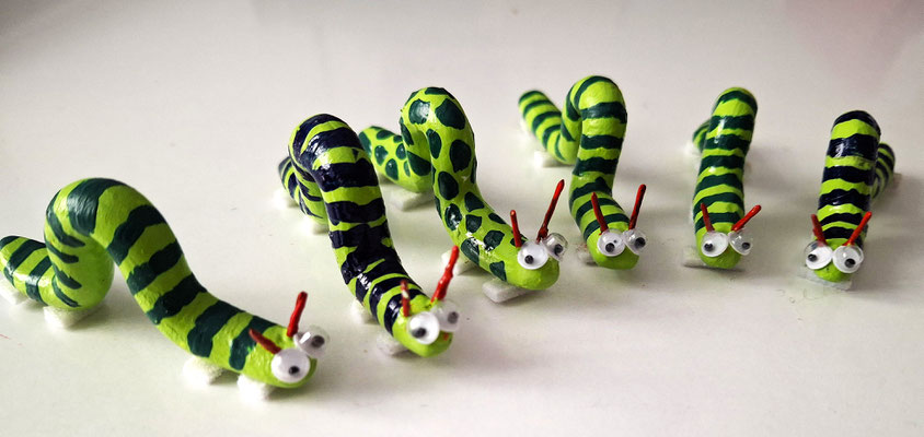 tiny handmade clay figures, 2025