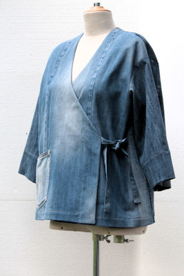 Kimono Jacke aus Jeanshosen
