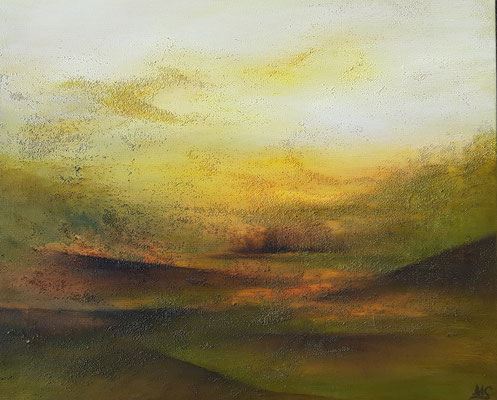 Leuchtspuren, 50x60, Öl auf Leinwand