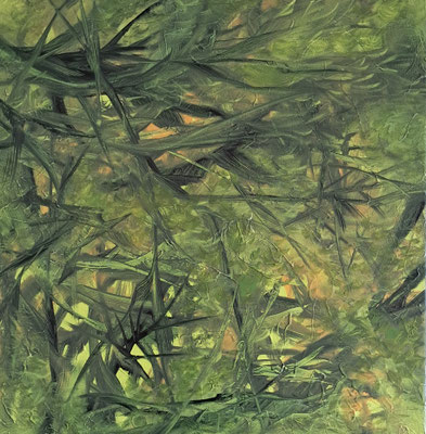 Geäst, 40x40, Öl auf Leinwand