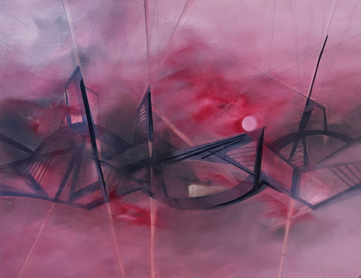 Wohin? 70x100, Öl auf Leinwand