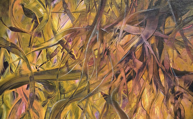 Verwachsen, 35x55, Öl auf Leinwand