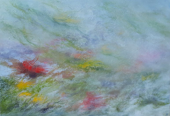 Unter Wasser, 70x100, Öl auf Leinwand