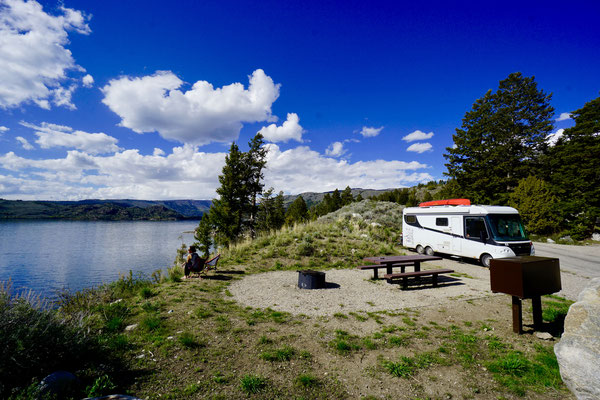 Camping next to the Lake