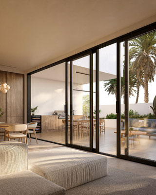 luxury living room interior visualization for interior design studio - Dionis Studio