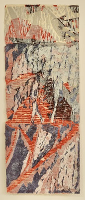 5 houtsnede 38x15 cm