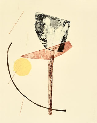 2. ets in gemengde techniek 50x40 cm  unica