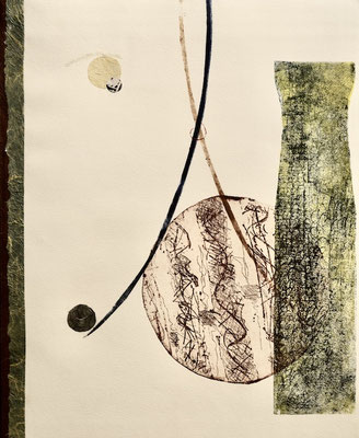 12. ets in chine collé 50x40 cm  unica