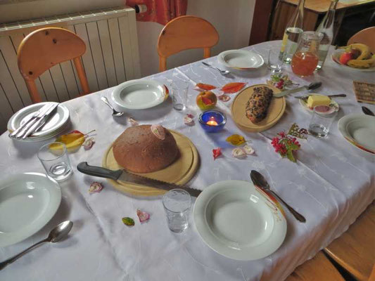 wir durften mehrfach total leckere Speisen aus Mutter Natur genießen