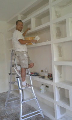 Parete attrezzata in cartongesso