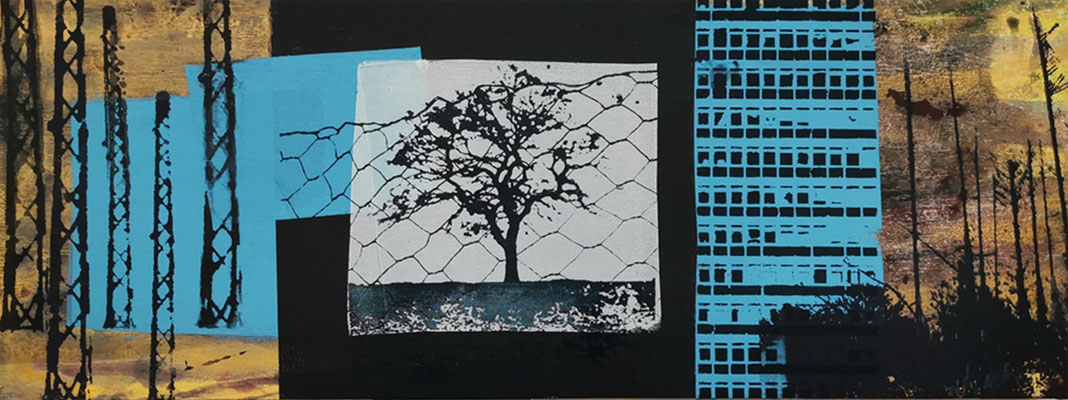 2024_ohne Titel 15x40x3cm Siebdruck auf Holzkörper
