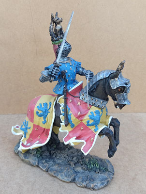 Caballero medieval resina. Ref 91429. 24x19x8