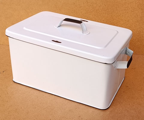 Caja metal esmaltado. Ref 3191239. 37x19x19