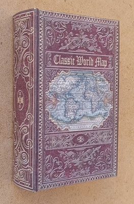 Caja libro clasic world map. Ref 14209. 17x11x5