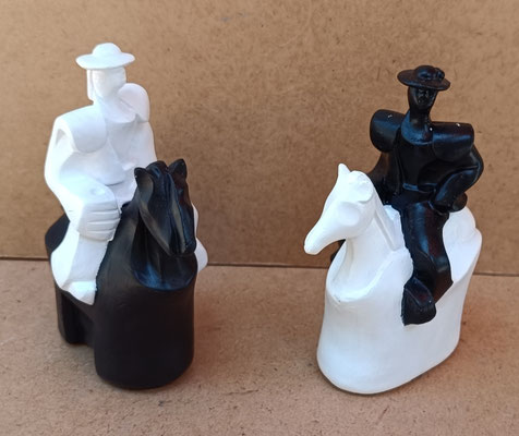 Rejoneador escayola. 14x11x5