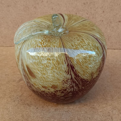 Figura manzana cristal vidrio. Ref 20187. 20x20