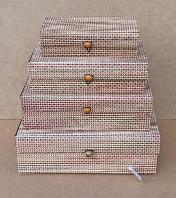 Cajas bambú. Ref 8312. 30x18x10. 26x16x8, 23x14x7, 19x9x5