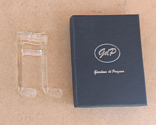 Nota musical cristal. Ref 13/246. 9x4