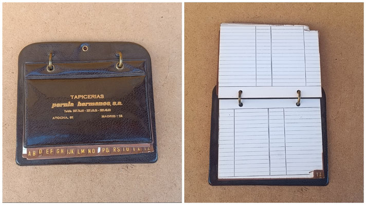 Agenda telefónica mesa. Ref GOY. 14x16