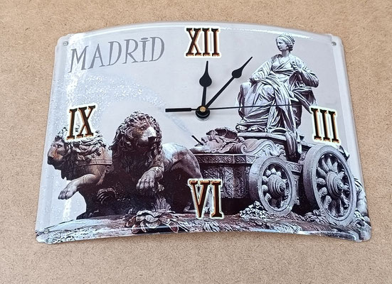 Reloj chapa "Cibeles". 28,5x21,5