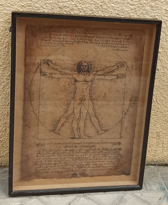 Cuadro Hombre de Vitrubio. Ref 67456. 80x60x5 