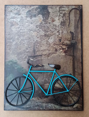 Cuadro relieve metal. Ref FL228. 45x60