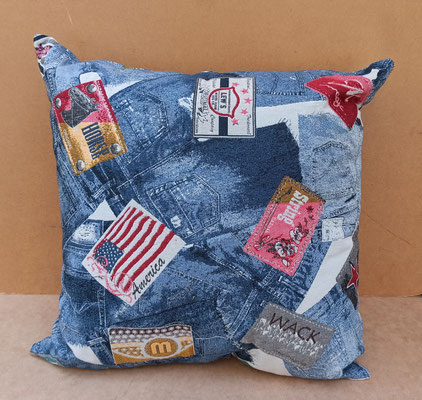 Cojín jeans. 50x50