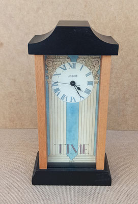 Reloj mesa madera. Ref CL017. 10x20