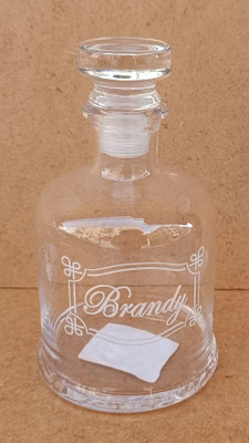 Licorera cristal Brandy. Ref 4GL0132. 19,5x11