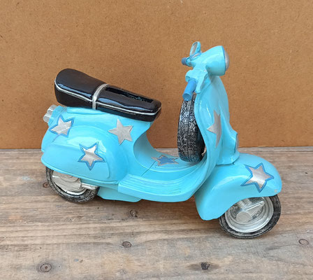 Hucha moto resina. Ref 94597. 13x18x8