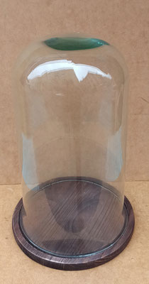 Fanal base madera. Ref 57417. Medida del cristal 36x21. 