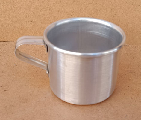 Taza aluminio. Ref CZ1. 7x12x9