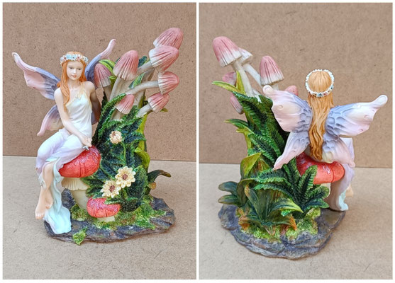 Florero hada resina. Ref 23619. 20x17x11