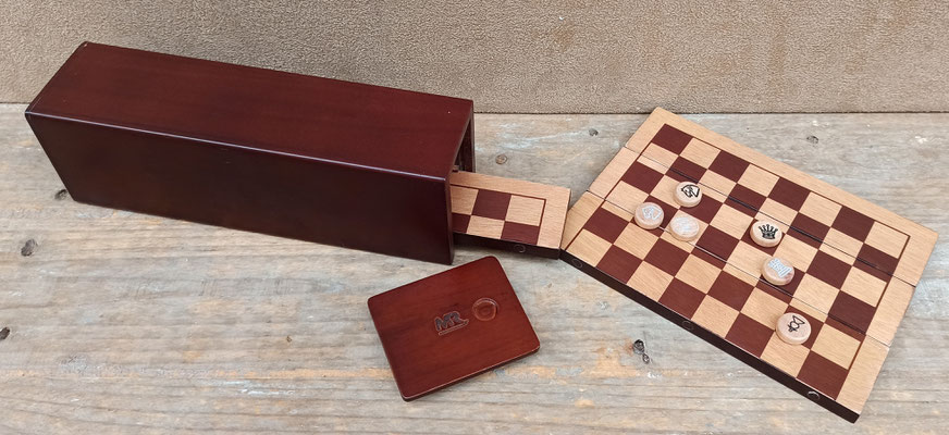 Ajedrez plegable madera. Ref 309012177. 17x17x1