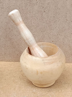 Almirez madera. 8x10