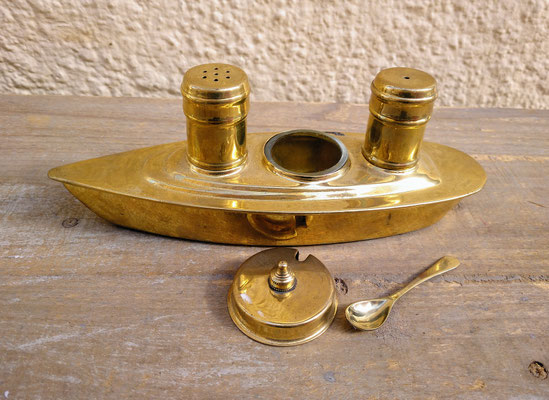 Salero pimentero metal. Ref 529002.  20x7x7,5