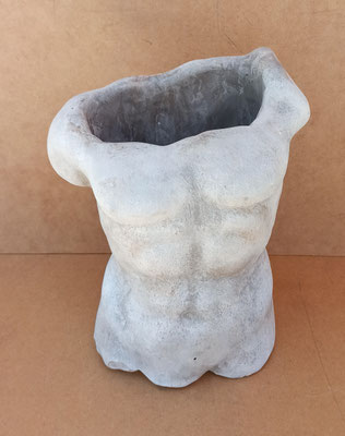 Torso masculino cemento. Ref 28320. 30x24x14