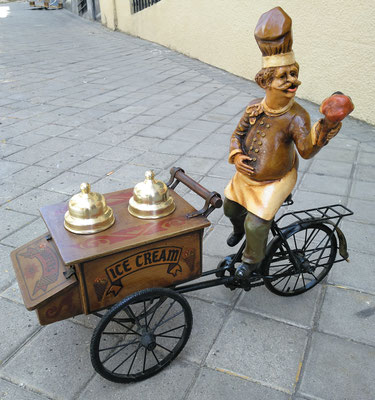 Carrito helados resina