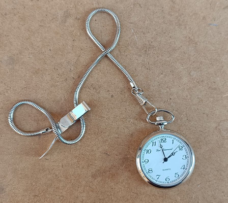 Reloj bolsillo a pila. Ref FR002. 5,5x4