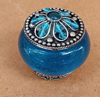 Caja cristal y metal. Ref 15338. 4x5