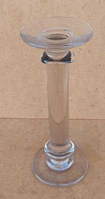Portavelas cristal. 20x7,5