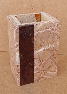 Jarrón vintage mármol. 15x9,5x7,5