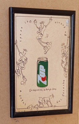 Espejo Fido Sido 7Up. 43,5x34