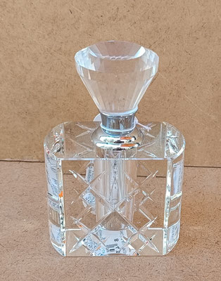 Frasco perfume cristal. Ref 37264. 10,5x7x4,5 