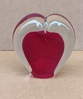 Pisapapeles corazón cristal. Ref 29116. 9,5x4,5