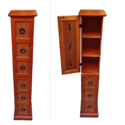 .ueble guarda CD con estantes madera. 103x18,5x18,5
